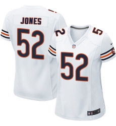 Women's Nike Chicago Bears #52 Christian Jones Game White NFL Jersey