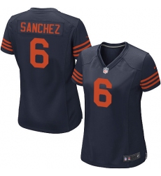 Women's Nike Chicago Bears #6 Mark Sanchez Game Navy Blue Alternate NFL Jersey