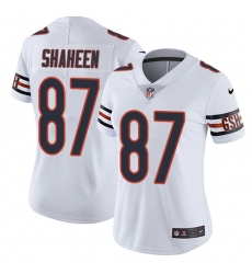 Women's Nike Chicago Bears #87 Adam Shaheen Elite White NFL Jersey