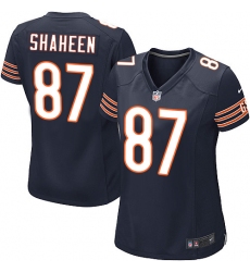 Women's Nike Chicago Bears #87 Adam Shaheen Game Navy Blue Team Color NFL Jersey