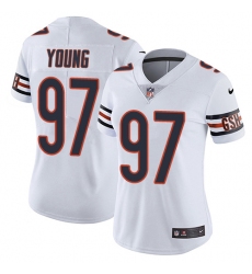 Women's Nike Chicago Bears #97 Willie Young Elite White NFL Jersey