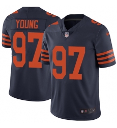 Youth Nike Chicago Bears #97 Willie Young Elite Navy Blue Alternate NFL Jersey