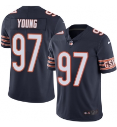 Youth Nike Chicago Bears #97 Willie Young Elite Navy Blue Team Color NFL Jersey
