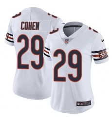 Women's Nike Chicago Bears #29 Tarik Cohen Elite White NFL Jersey