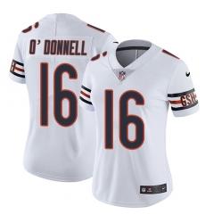 Women's Nike Chicago Bears #16 Pat O'Donnell Elite White NFL Jersey