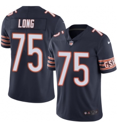 Youth Nike Chicago Bears #75 Kyle Long Elite Navy Blue Team Color NFL Jersey
