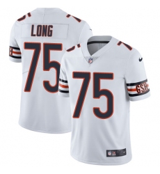 Youth Nike Chicago Bears #75 Kyle Long Elite White NFL Jersey