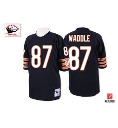 Mitchell And Ness Chicago Bears #87 Tom Waddle Blue Team Color Premier EQT Throwback NFL Jersey