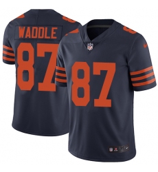 Youth Nike Chicago Bears #87 Tom Waddle Elite Navy Blue Alternate NFL Jersey