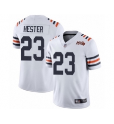 Men's Chicago Bears #23 Devin Hester White 100th Season Limited Football Jersey