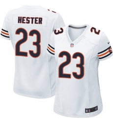 Women's Nike Chicago Bears #23 Devin Hester Game White NFL Jersey