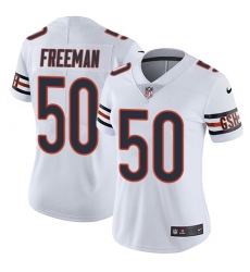 Women's Nike Chicago Bears #50 Jerrell Freeman Elite White NFL Jersey