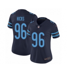 Women's Chicago Bears #96 Akiem Hicks Limited Navy Blue City Edition Football Jersey