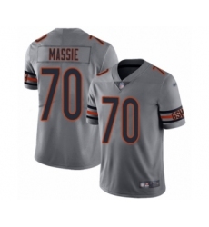 Men's Chicago Bears #70 Bobby Massie Limited Silver Inverted Legend Football Jersey