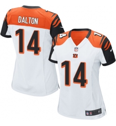 Women's Nike Cincinnati Bengals #14 Andy Dalton Game White NFL Jersey