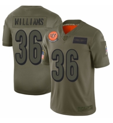Women's Cincinnati Bengals #36 Shawn Williams Limited Camo 2019 Salute to Service Football Jersey
