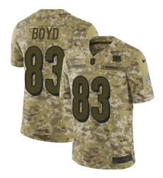 Youth Nike Cincinnati Bengals #83 Tyler Boyd Limited Camo 2018 Salute to Service NFL Jersey