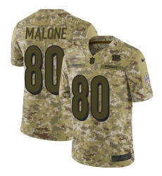 Men's Nike Cincinnati Bengals #80 Josh Malone Limited Camo 2018 Salute to Service NFL Jersey