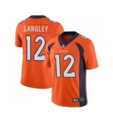 Men's Denver Broncos #12 Brendan Langley Orange Team Color Vapor Untouchable Limited Player Football Jersey