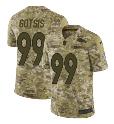 Youth Nike Denver Broncos #99 Adam Gotsis Limited Camo 2018 Salute to Service NFL Jersey
