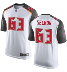 Men's Nike Tampa Bay Buccaneers #63 Lee Roy Selmon Game White NFL Jersey