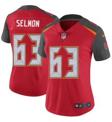 Women's Nike Tampa Bay Buccaneers #63 Lee Roy Selmon Elite Red Team Color NFL Jersey