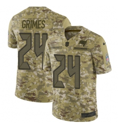 Men's Nike Tampa Bay Buccaneers #24 Brent Grimes Limited Camo 2018 Salute to Service NFL Jersey