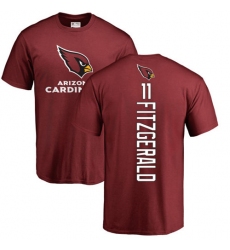 NFL Nike Arizona Cardinals #11 Larry Fitzgerald Maroon Backer T-Shirt