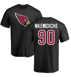 NFL Nike Arizona Cardinals #90 Robert Nkemdiche Black Name & Number Logo T-Shirt