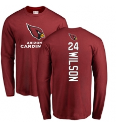 NFL Nike Arizona Cardinals #24 Adrian Wilson Maroon Backer Long Sleeve T-Shirt