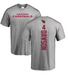 NFL Nike Arizona Cardinals #4 Phil Dawson Ash Backer T-Shirt