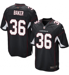 Men's Nike Arizona Cardinals #36 Budda Baker Game Black Alternate NFL Jersey