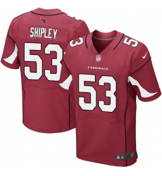 Men's Nike Arizona Cardinals #53 A.Q. Shipley Elite Red Team Color NFL Jersey