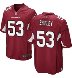 Men's Nike Arizona Cardinals #53 A.Q. Shipley Game Red Team Color NFL Jersey