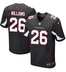 Men's Nike Arizona Cardinals #26 Brandon Williams Elite Black Alternate NFL Jersey