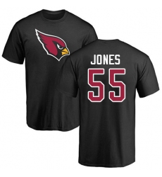 NFL Nike Arizona Cardinals #55 Chandler Jones Black Name & Number Logo T-Shirt