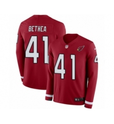 Youth Nike Arizona Cardinals #41 Antoine Bethea Limited Red Therma Long Sleeve NFL Jersey