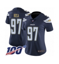 Women's Nike Los Angeles Chargers #97 Joey Bosa Navy Blue Team Color Vapor Untouchable Limited Player 100th Season NFL Jersey