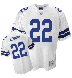 Reebok Dallas Cowboys #22 Emmitt Smith Premier EQT White Legend Throwback NFL Jersey