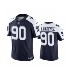 Men's Nike Dallas Cowboys #90 Demarcus Lawrence Navy 2023 F.U.S.E. Vapor Limited Stitched Football Jersey