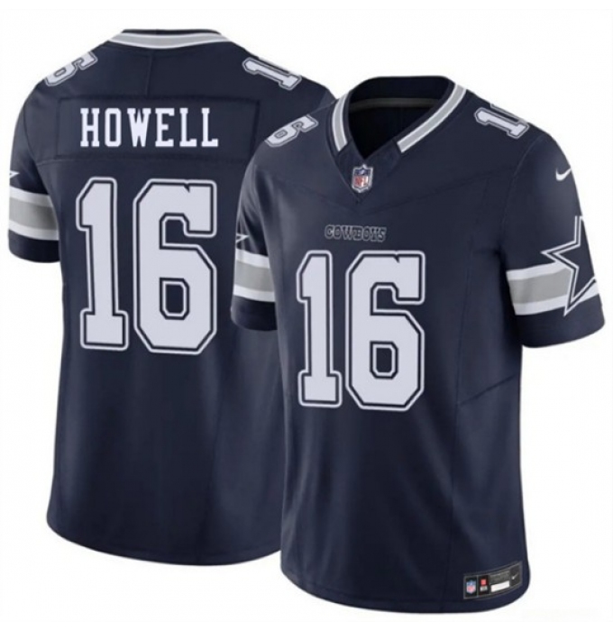 Men's Dallas Cowboys #16 Sam Howell Navy 2026 F.U.S.E. Vapor Untouchable Limited Stitched Football Jersey