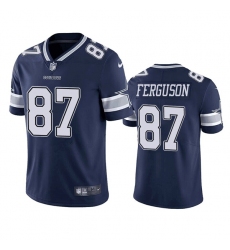Men's Dallas Cowboys #87 Jake Ferguson Navy Vapor Untouchable Limited Football Stitched Jersey