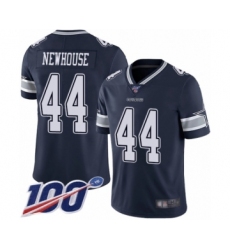 Men's Dallas Cowboys #44 Robert Newhouse Navy Blue Team Color Vapor Untouchable Limited Player 100th Season Football Jersey