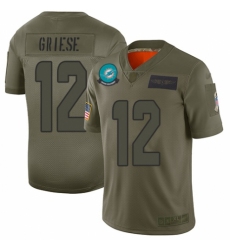Youth Miami Dolphins #12 Bob Griese Limited Camo 2019 Salute to Service Football Jersey