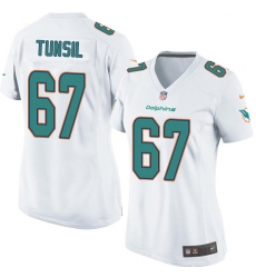 Women's Nike Miami Dolphins #67 Laremy Tunsil Game White NFL Jersey