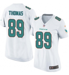 Women's Nike Miami Dolphins #89 Julius Thomas Game White NFL Jersey