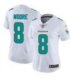 Women's Nike Miami Dolphins #8 Matt Moore Elite White NFL Jersey
