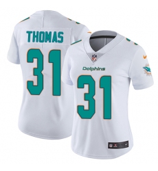 Women's Nike Miami Dolphins #31 Michael Thomas Elite White NFL Jersey