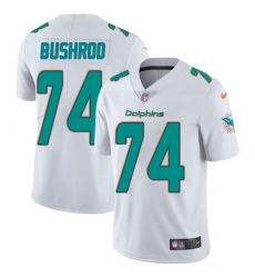Men's Nike Miami Dolphins #74 Jermon Bushrod White Vapor Untouchable Limited Player NFL Jersey