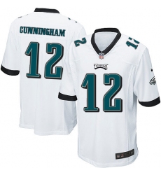 Men's Nike Philadelphia Eagles #12 Randall Cunningham Game White NFL Jersey